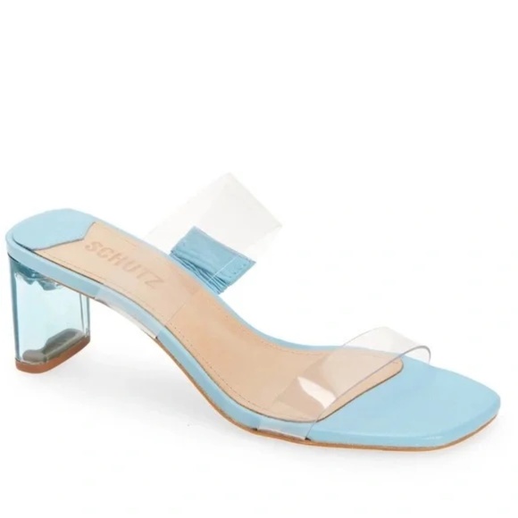 NEW Schutz Arielle Sandal in wonder blue 10 - Picture 1 of 4